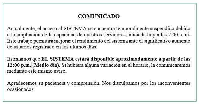 Comunicado ContaUno